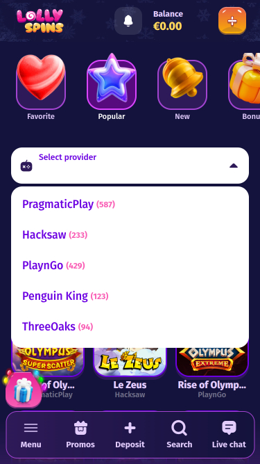 Lolly Spins Casino Mobile Game Developers