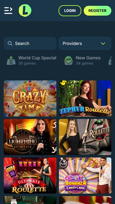 Казино с живыми дилерами Lolo Casino для мобильных устройств