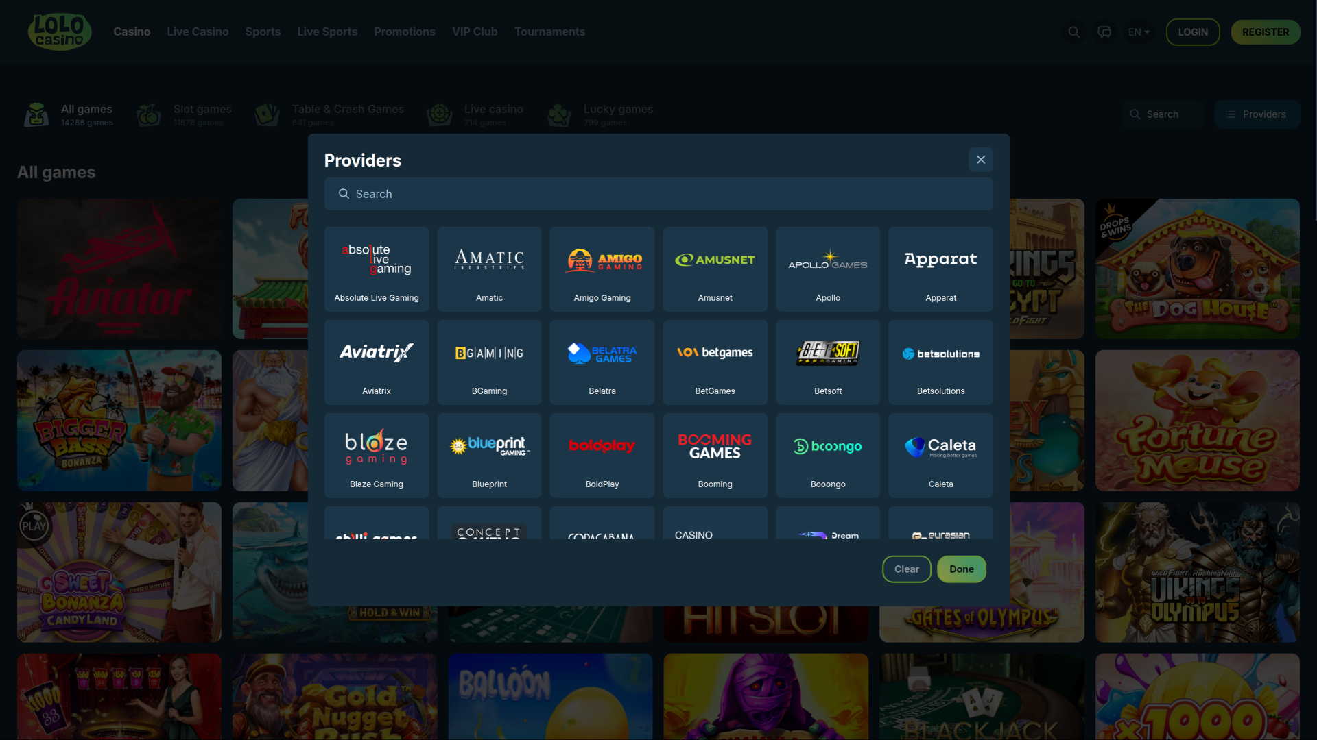 Développeurs du jeu Lolo Casino