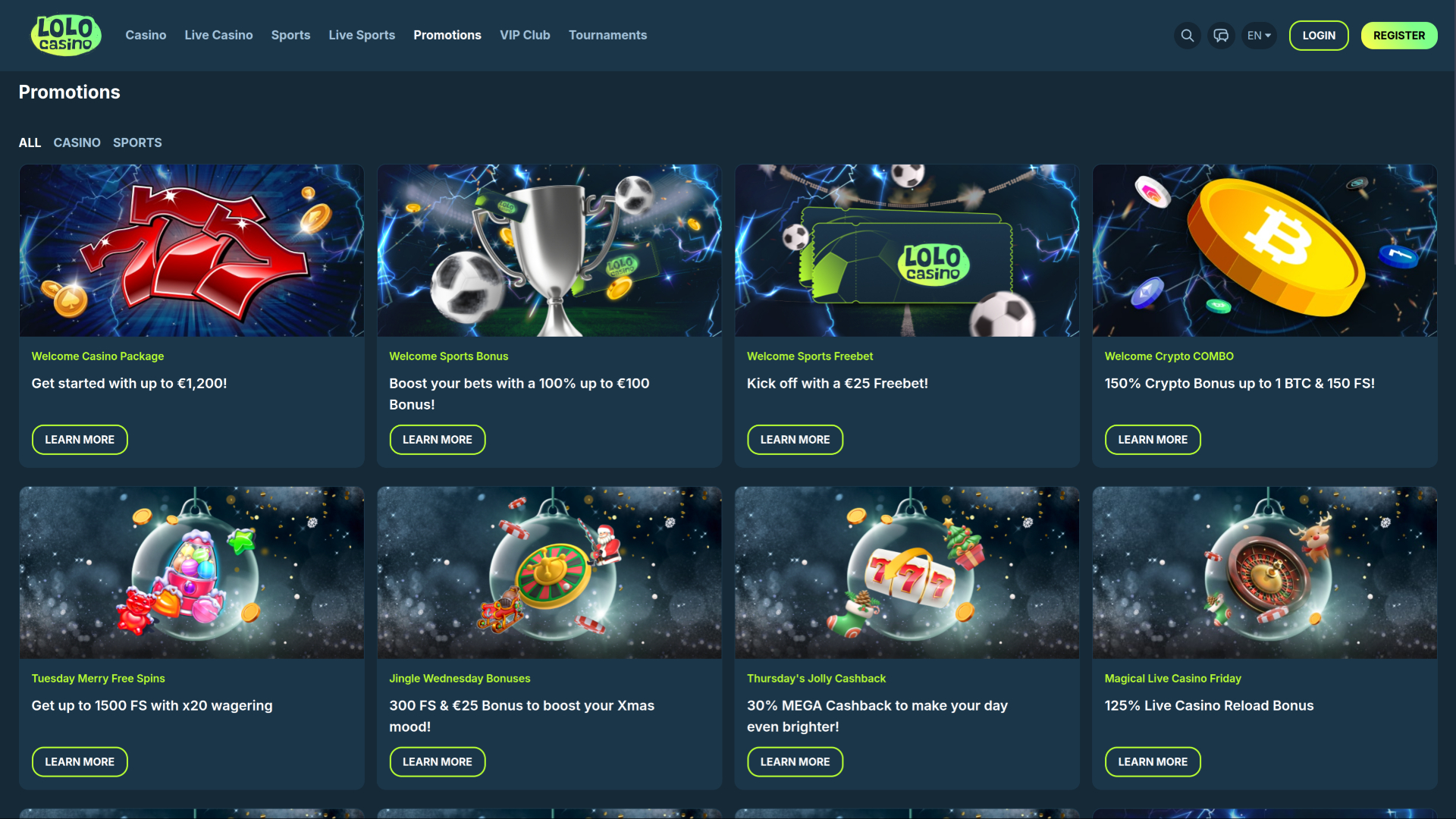 Promotions du casino Lolo