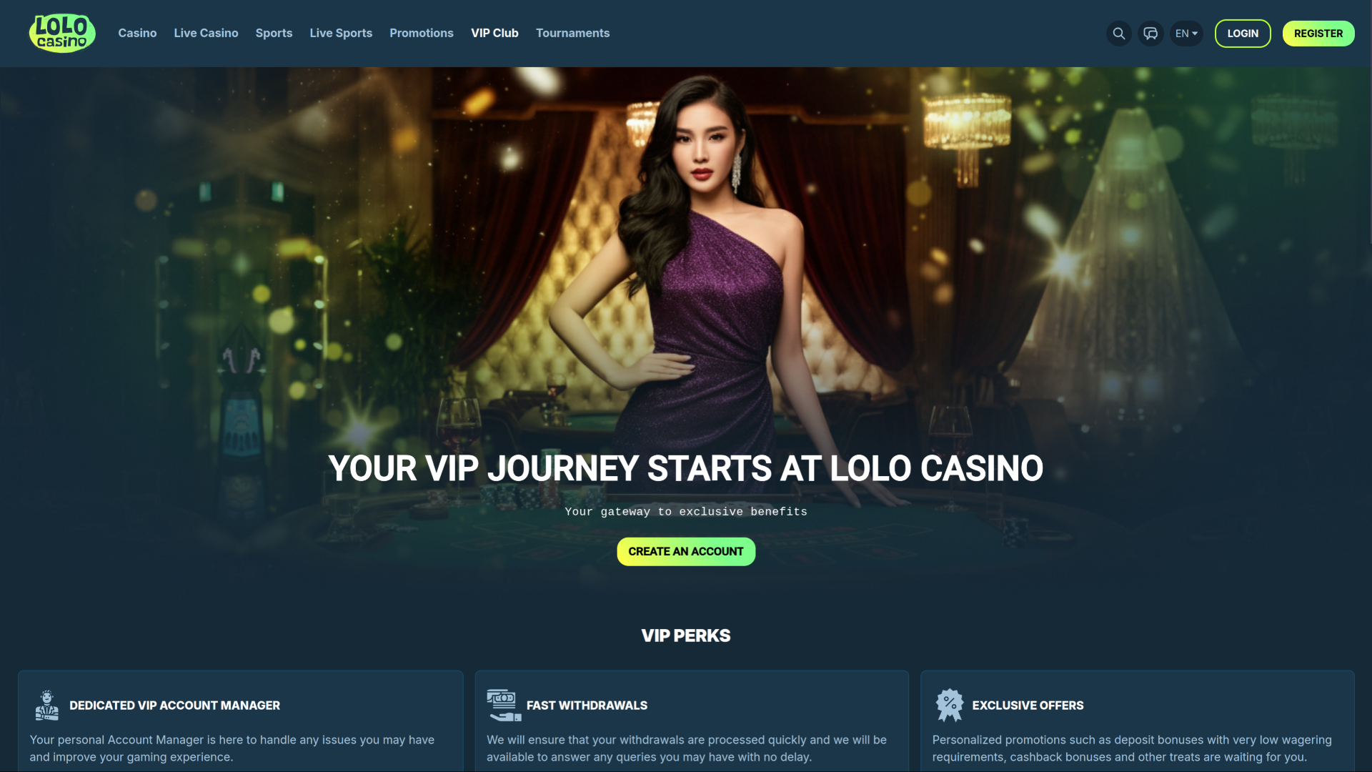 Programme VIP du Casino Lolo