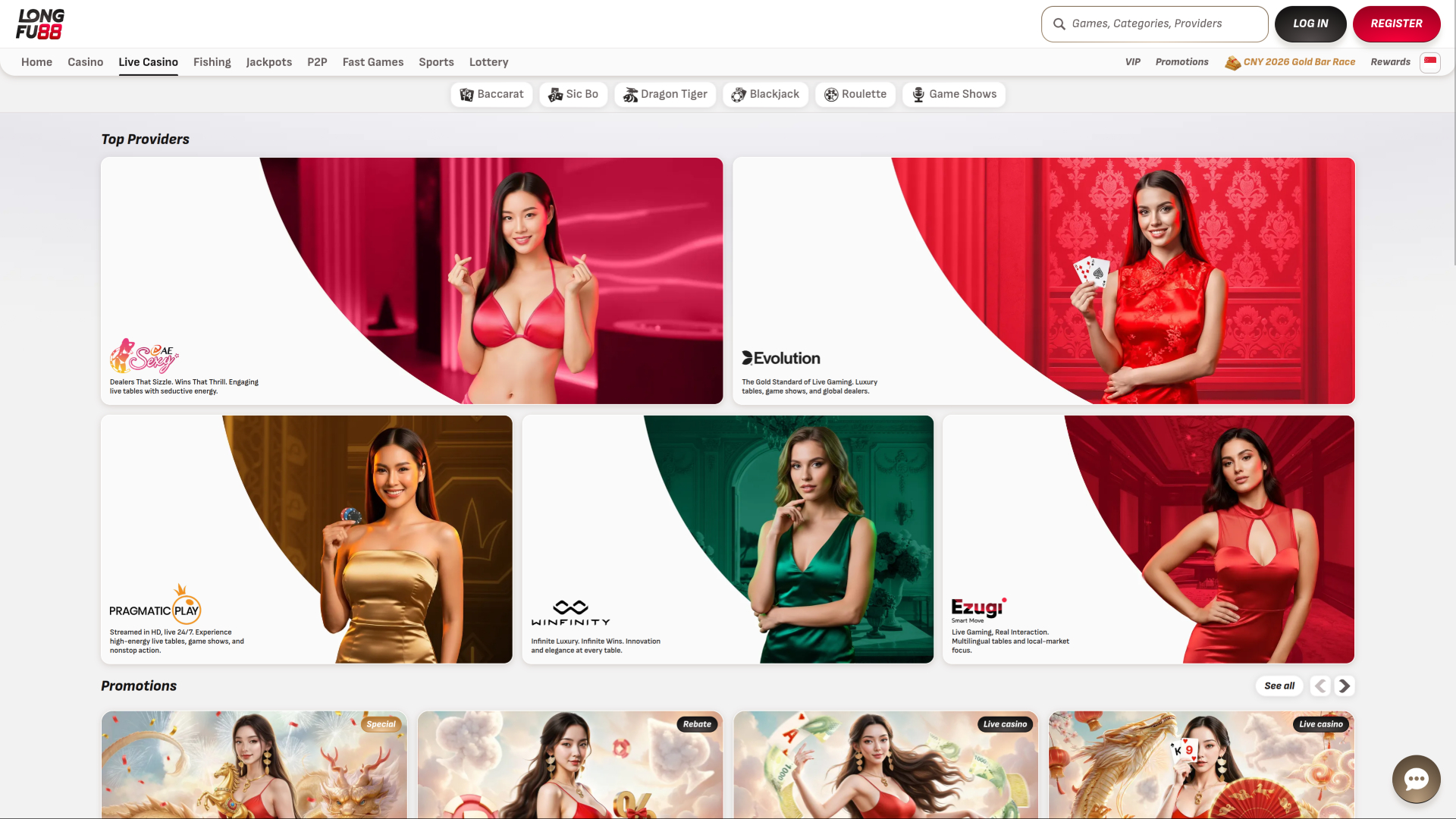 Croupier dal vivo del casinò LongFu88