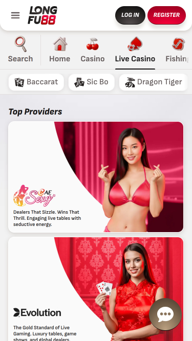 Croupier dal vivo del casinò LongFu88