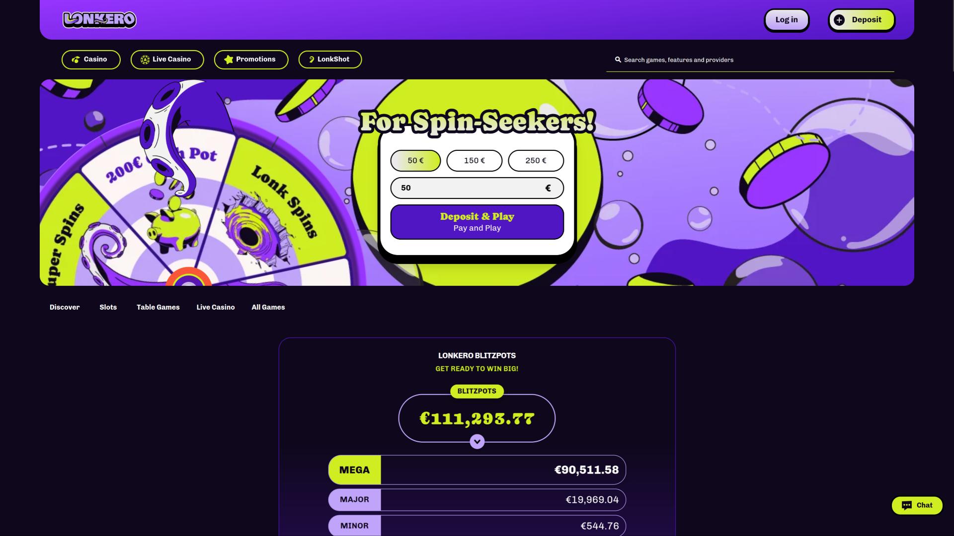 Главная страница Tentacle Casino