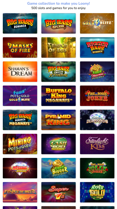 Loony Bingo Casino Mobile Games