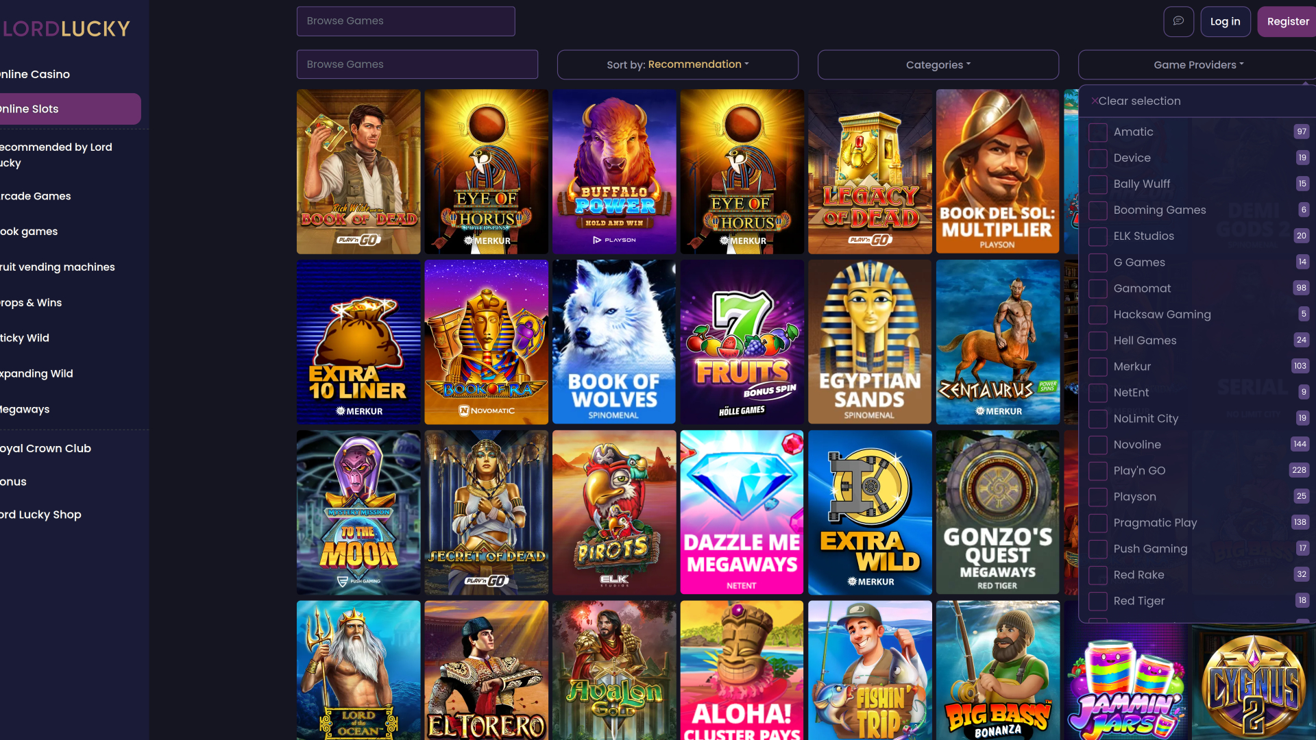 Lord Lucky Casino Desktop Game Developers