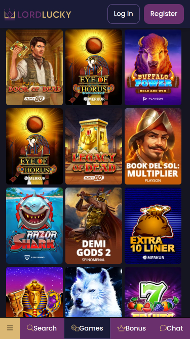 Lord Lucky Casino Mobile Games