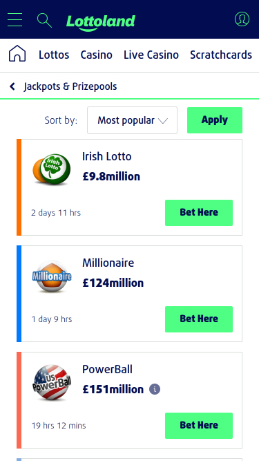 Lottoland Casino Mobile Loto