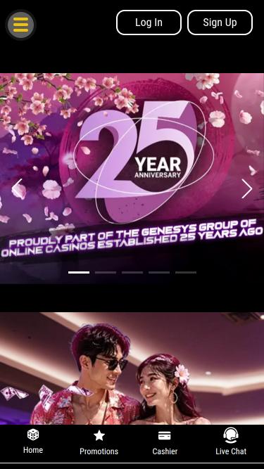 Promotions mobiles du casino Lotus Asia