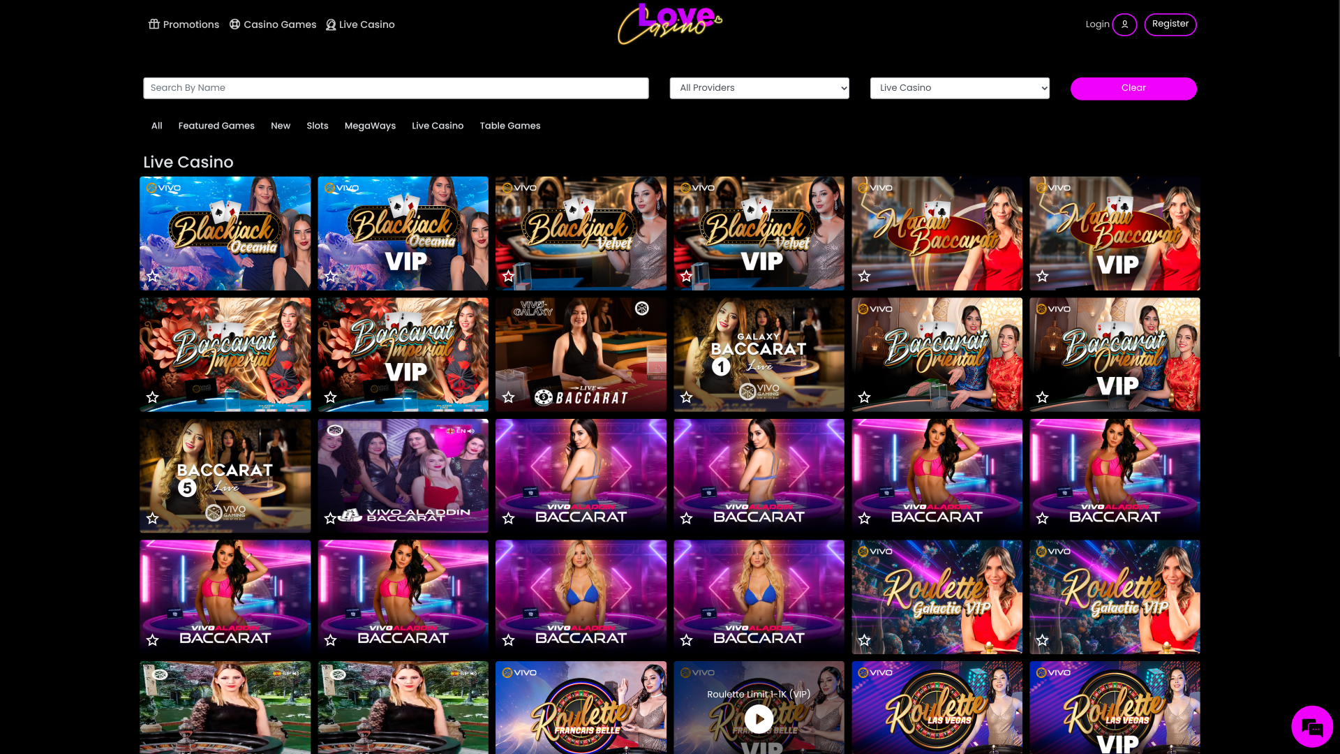 Croupier en direct sur ordinateur Lovecasino