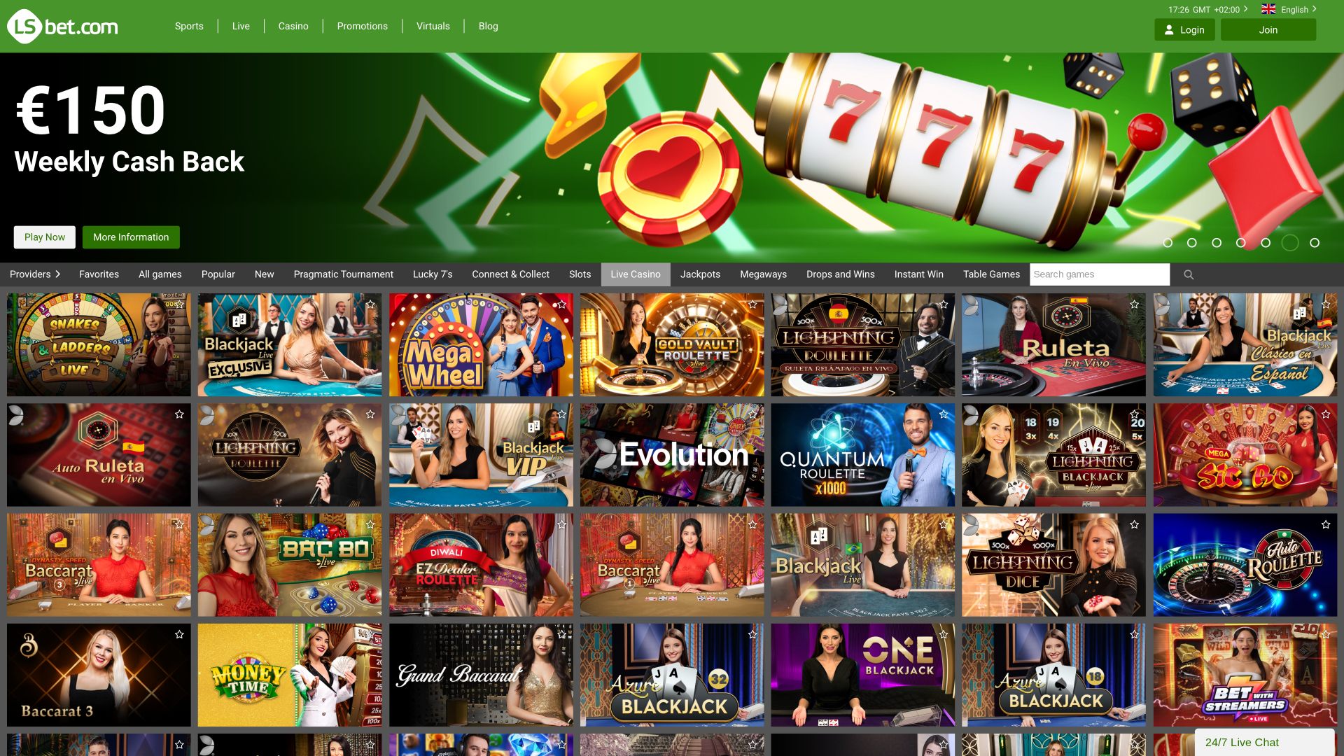 LSbet Casino Desktop Live-Dealer