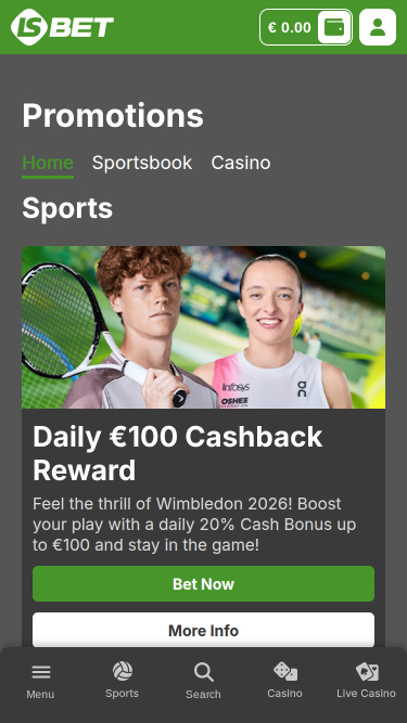 Promotions mobiles du casino LSbet