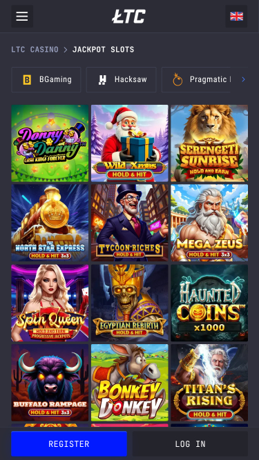 Jackpot mobile du casino LTC