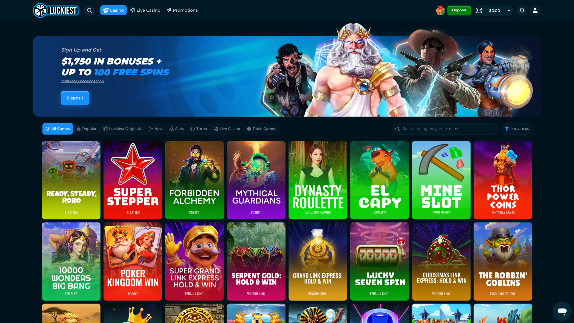 Página de inicio de escritorio más afortunada