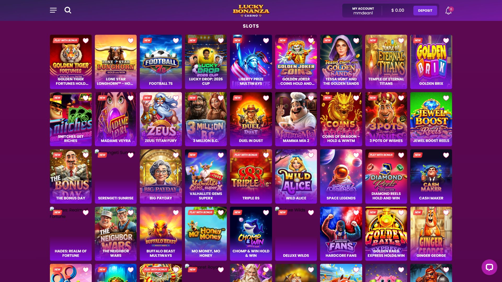 Игры для ПК в казино Lucky Bonanza