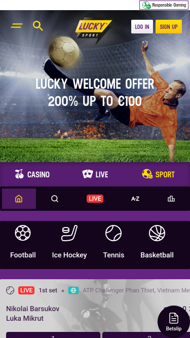 Lucky Casino Mobile Sports