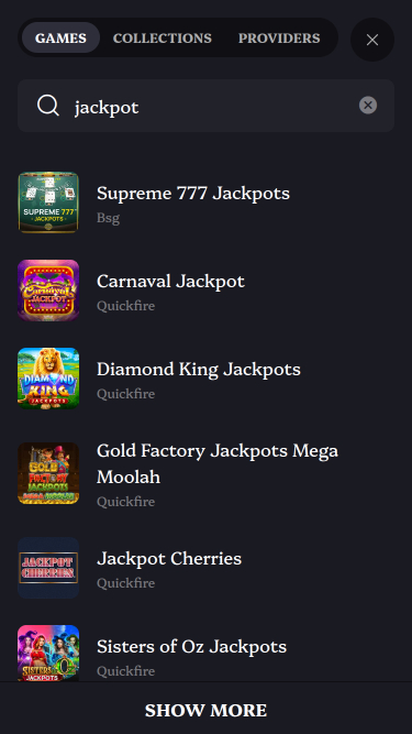 Lucky Circus Casino Mobile Jackpot