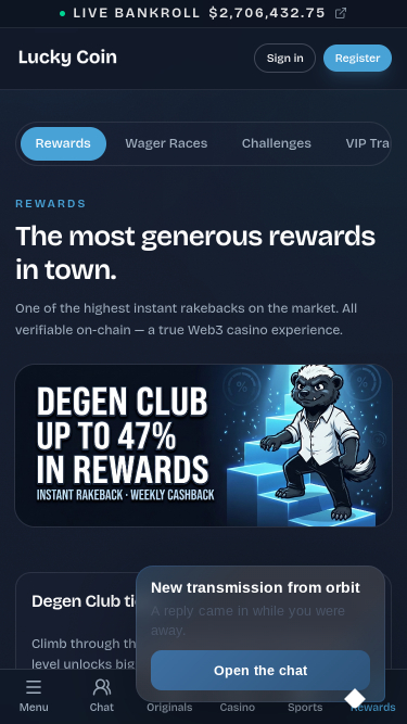 Lucky Coin Casino Mobile Promotions