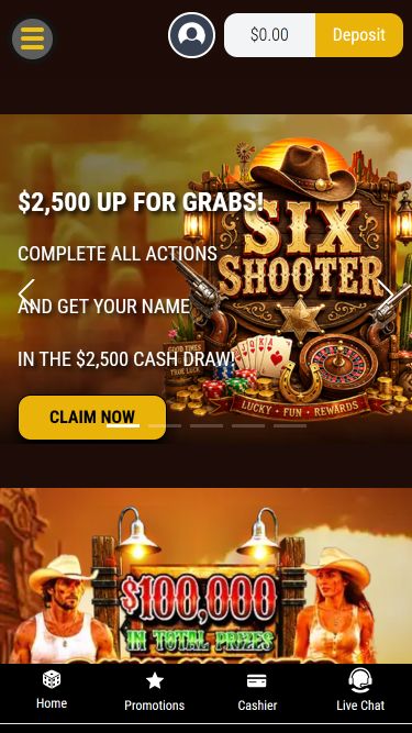 Promociones móviles de Lucky Creek Casino