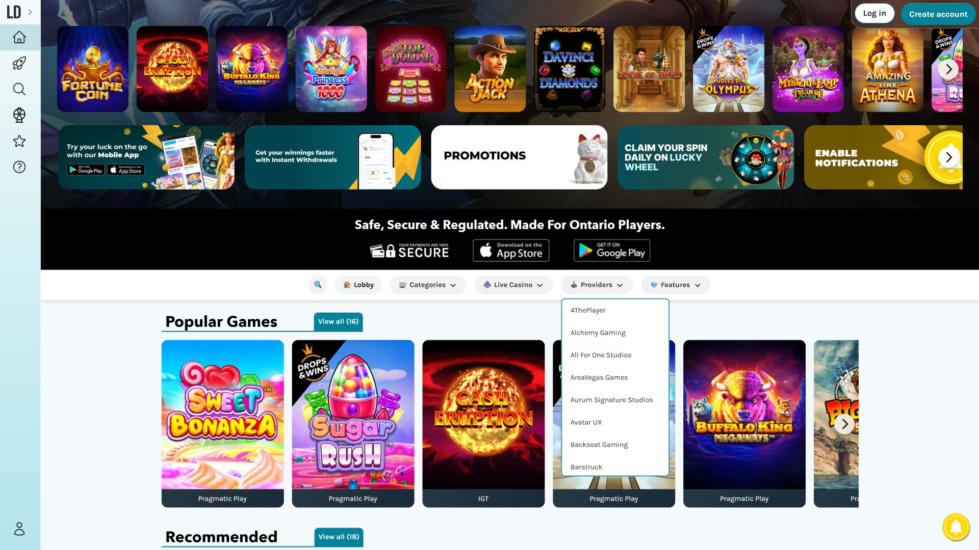 Développeurs du jeu de casino Lucky Days pour ordinateur