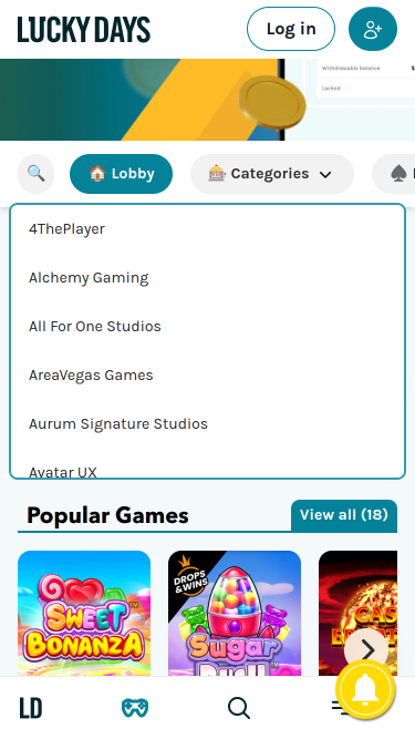 Desarrolladores de juegos móviles de Lucky Days Casino