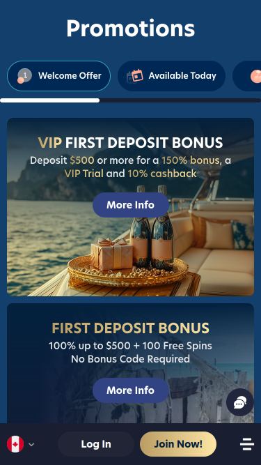 Promotions mobiles du casino Lucky Dreams