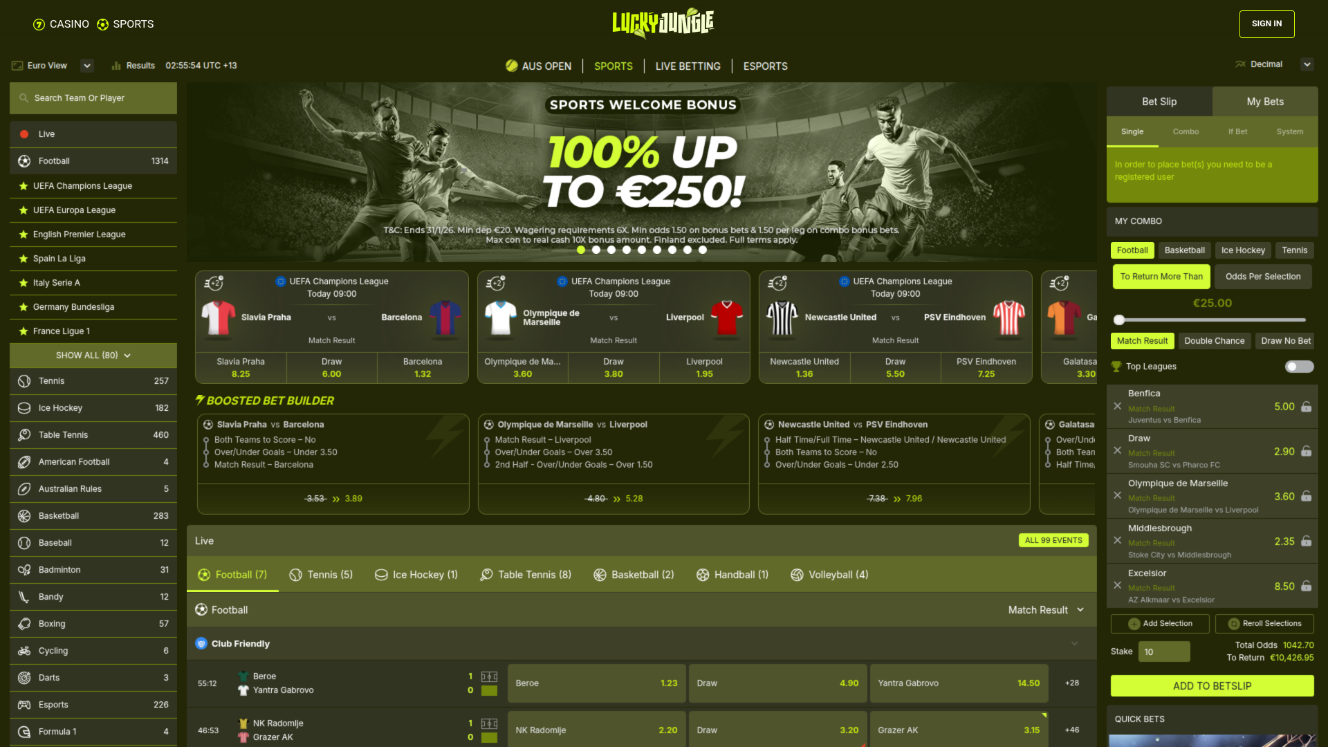 Lucky Jungle Desktop Sports