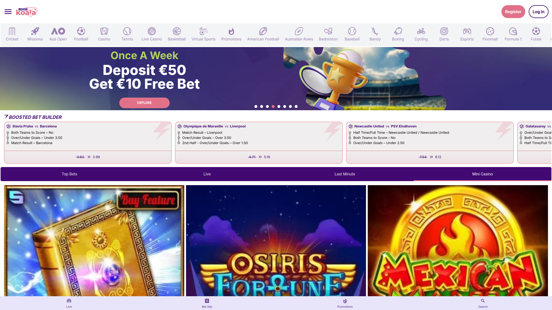 Lucky Koala Desktop Sports