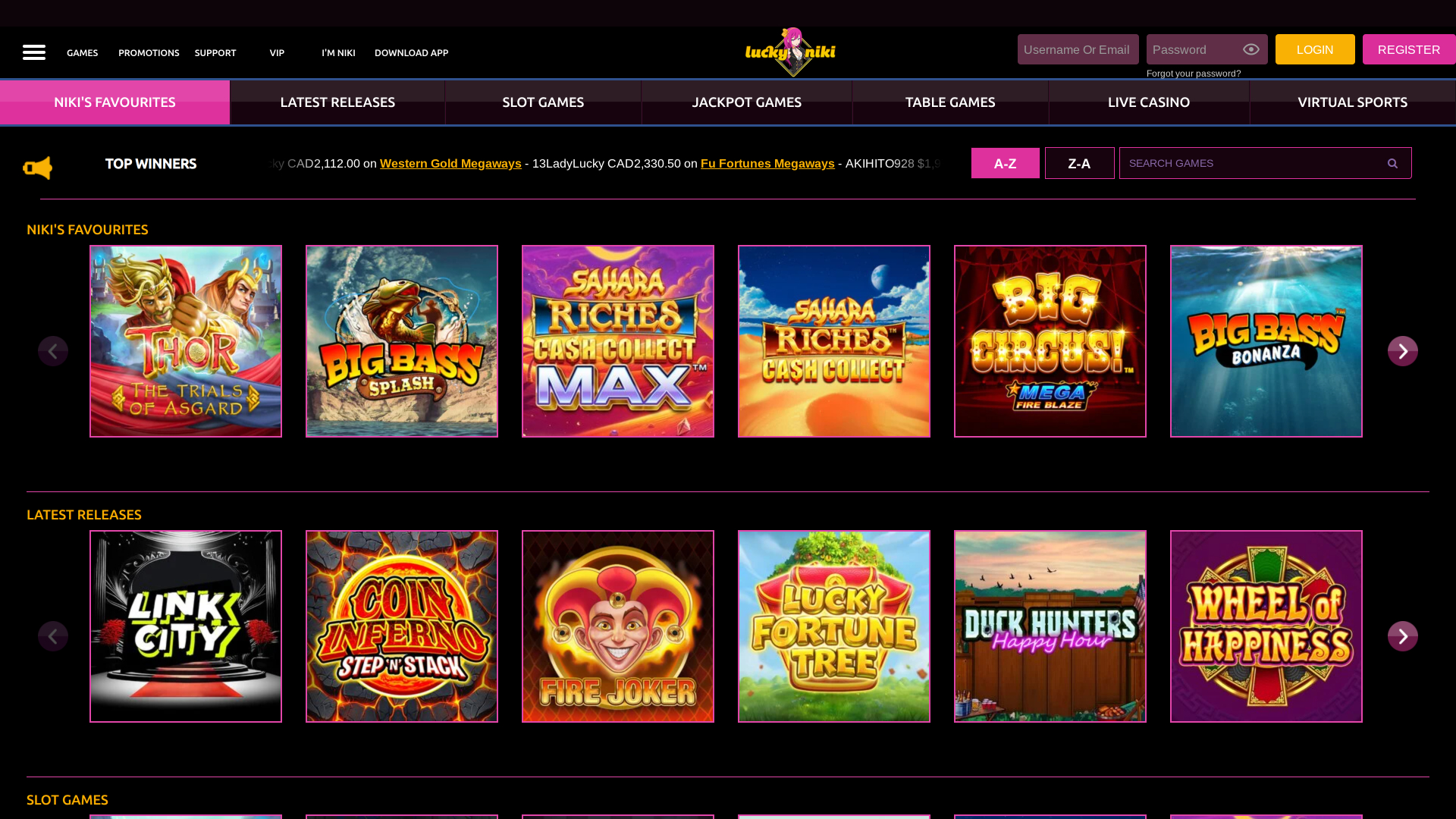 Jeux de casino Lucky Niki pour ordinateur