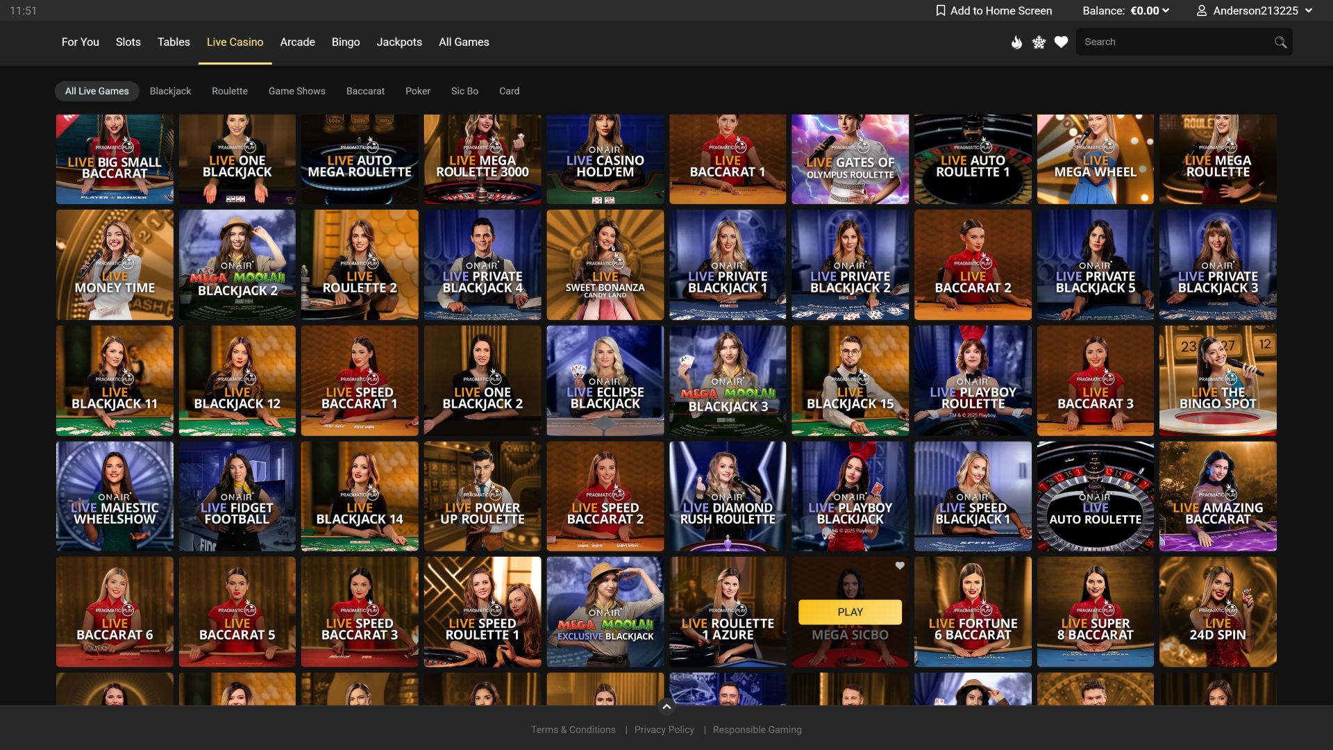 Lucky Nugget Casino Desktop Live-Casino