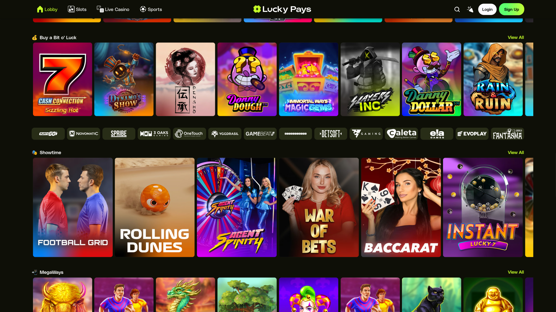 Entwickler von Lucky Pays Casino-Desktop-Spielen