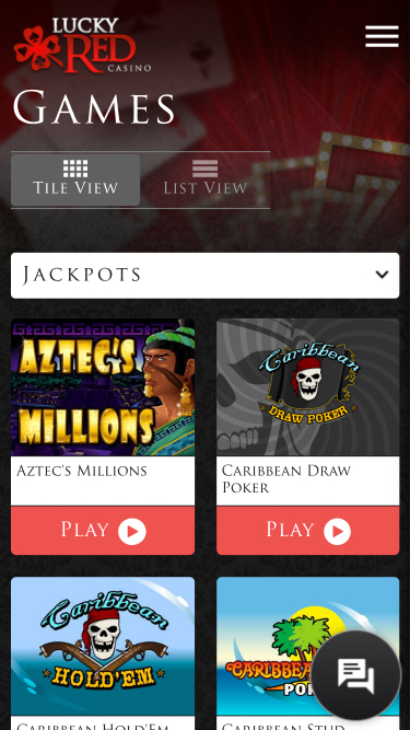 Jackpot móvil del Lucky Red Casino