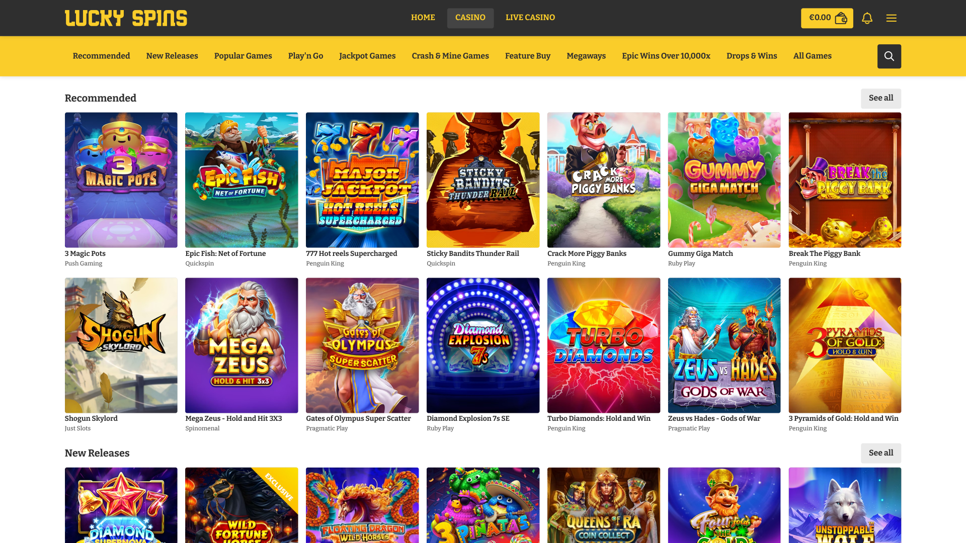 Jeux de bureau Lucky Spins