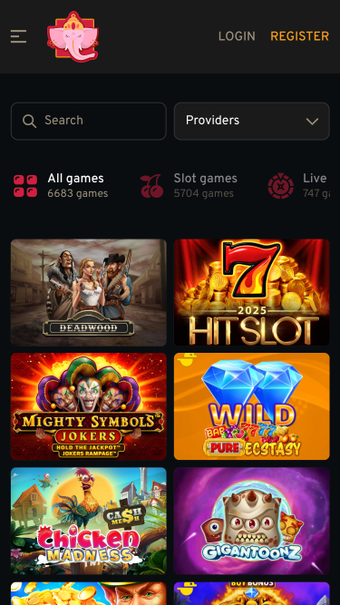 Lucky Trunk Casino Mobile Games