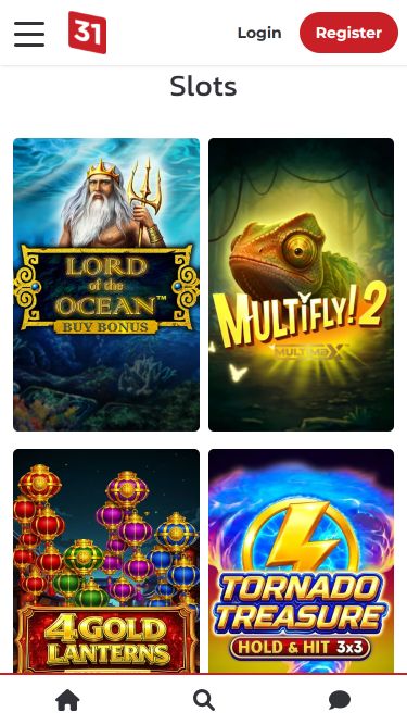 Juegos móviles del casino Lucky31