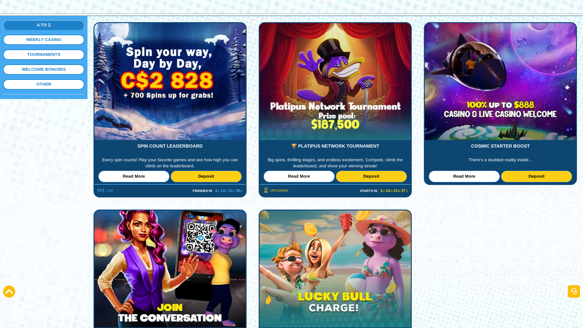 Promotions sur ordinateur du casino Luckybull