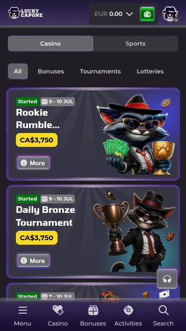Lucky Capone Casino Mobile-Aktionen