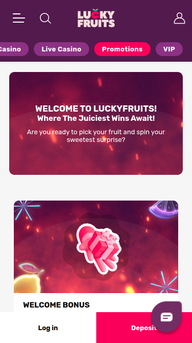 Мобильные акции казино LuckyFruits
