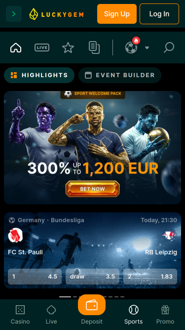 Luckygem Casino Mobile Sports 