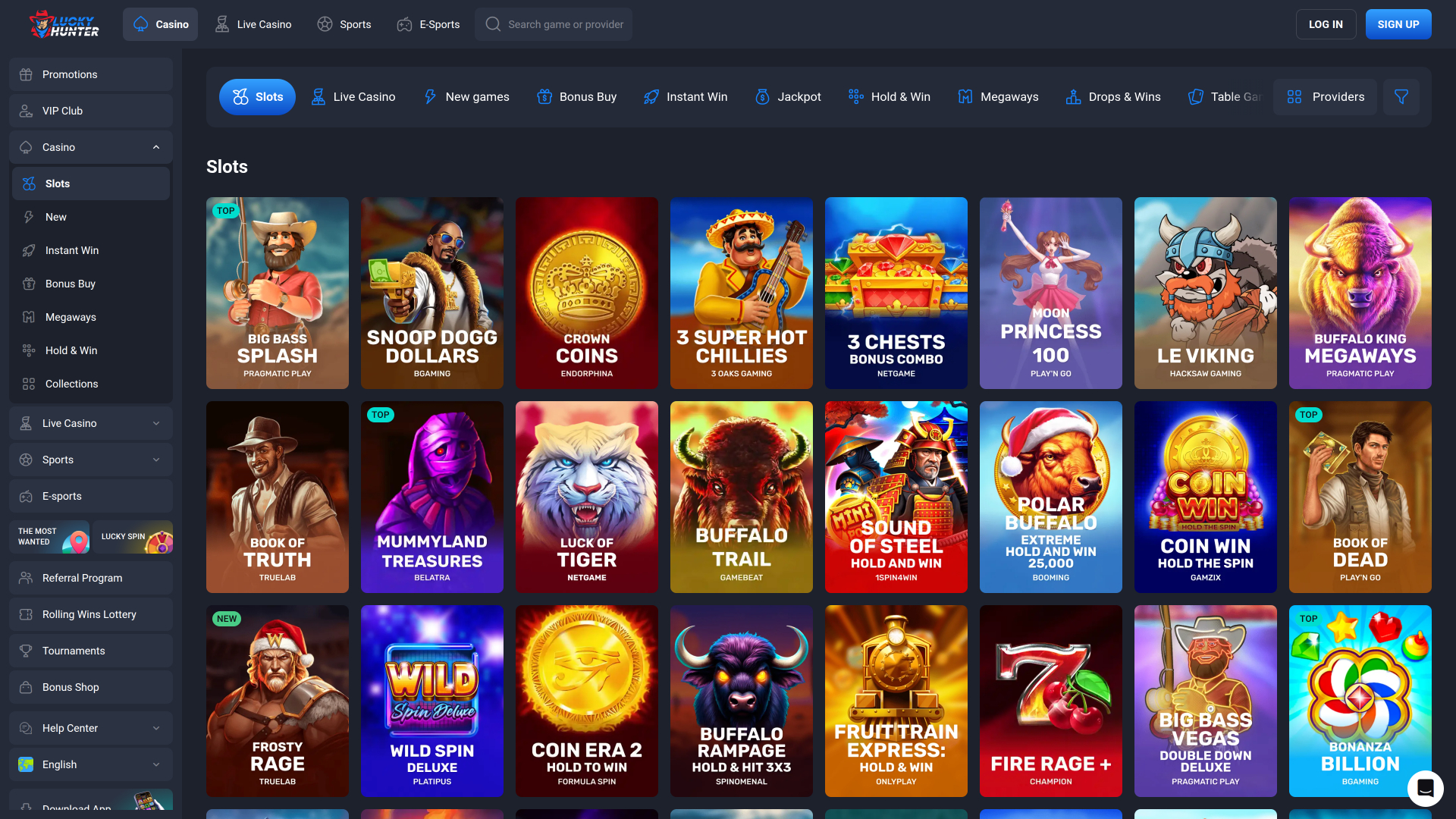 Luckyhunter Desktop Games