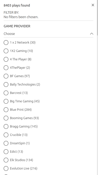 Desarrolladores de juegos móviles de LuckyLouis Casino