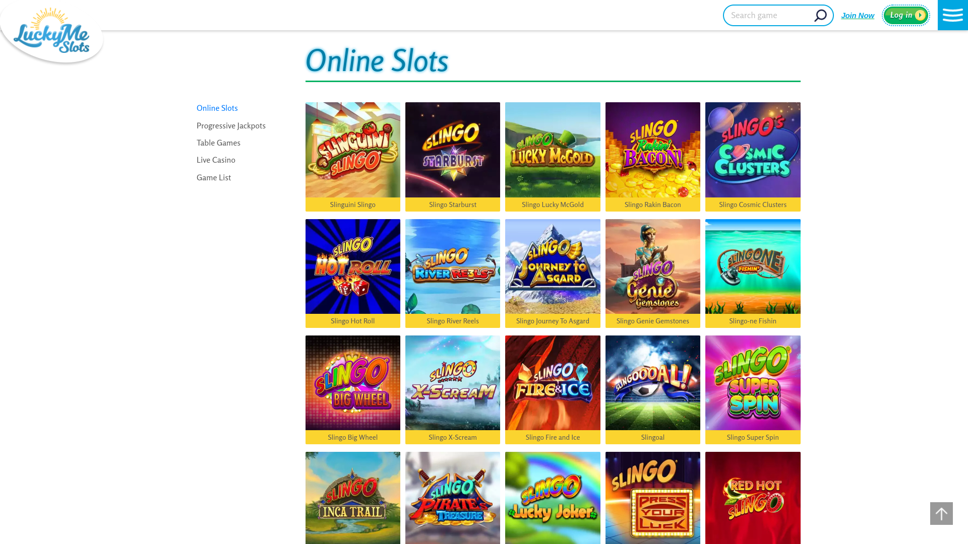 Giochi desktop del casinò LuckyMe Slots