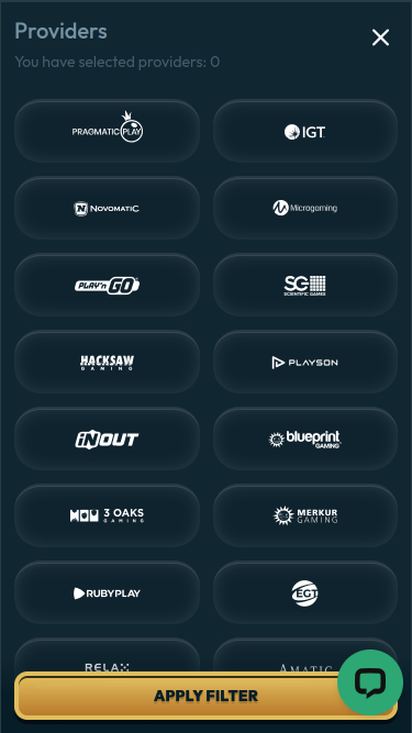 Desarrolladores de juegos móviles de Luckzie Casino