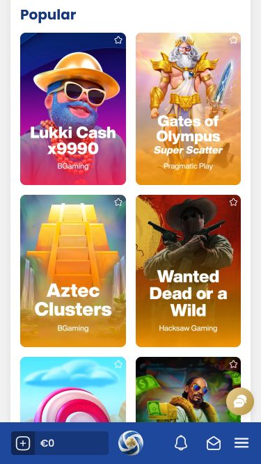 Jeux mobiles de casino Lukki