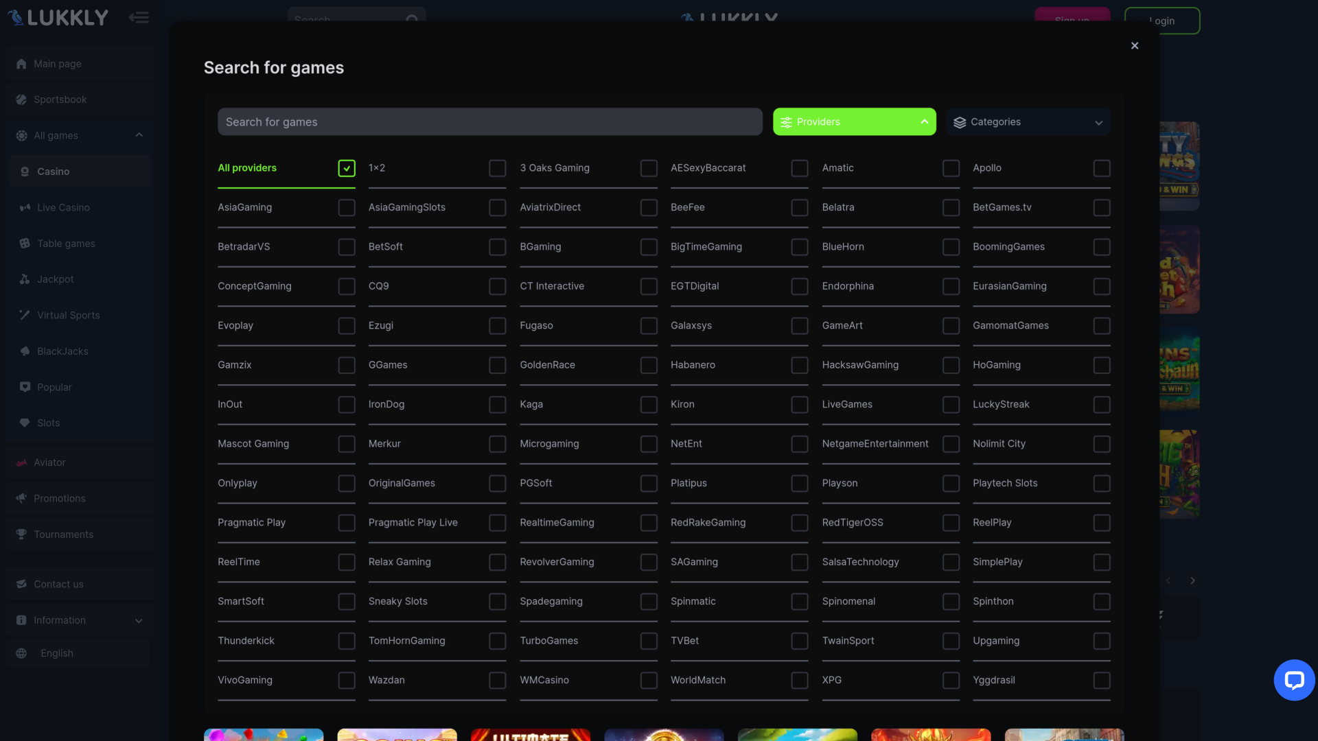 Développeurs de jeux de casino pour ordinateur Lukkly