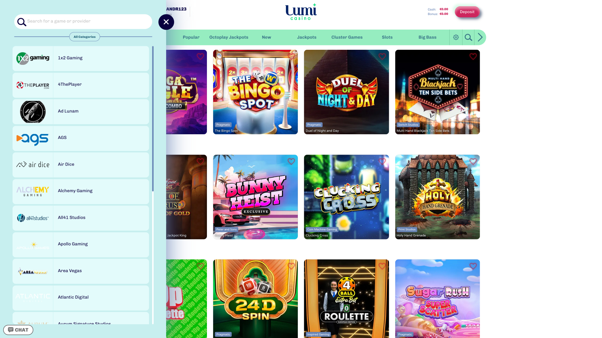 Desarrolladores de juegos de escritorio de Lumi Casino