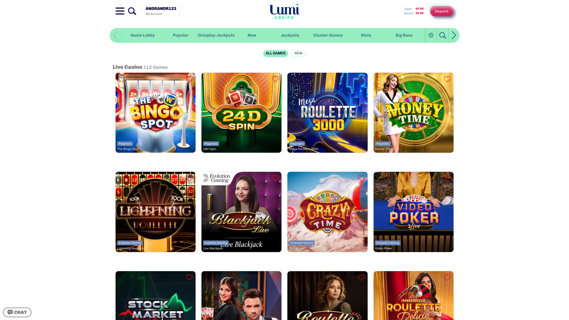 Casino Lumi con crupier en vivo de escritorio