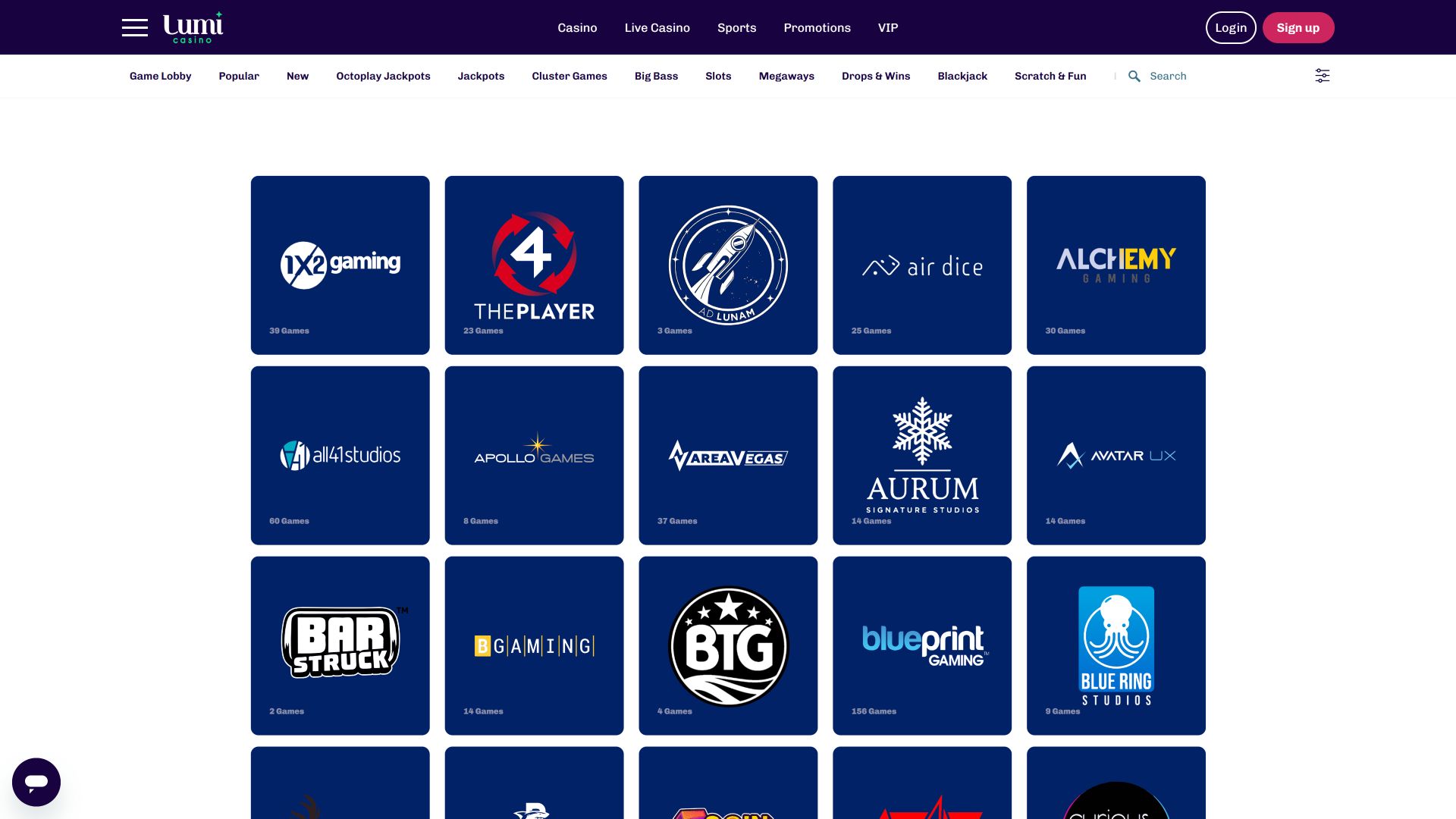 Développeurs du jeu de casino pour ordinateur Lumi