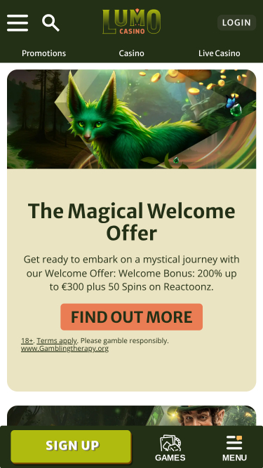 Lumo Casino Promotions