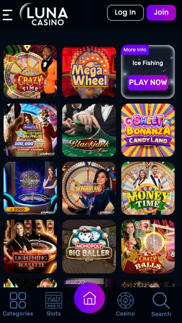 Luna Casino Mobile Live Dealer